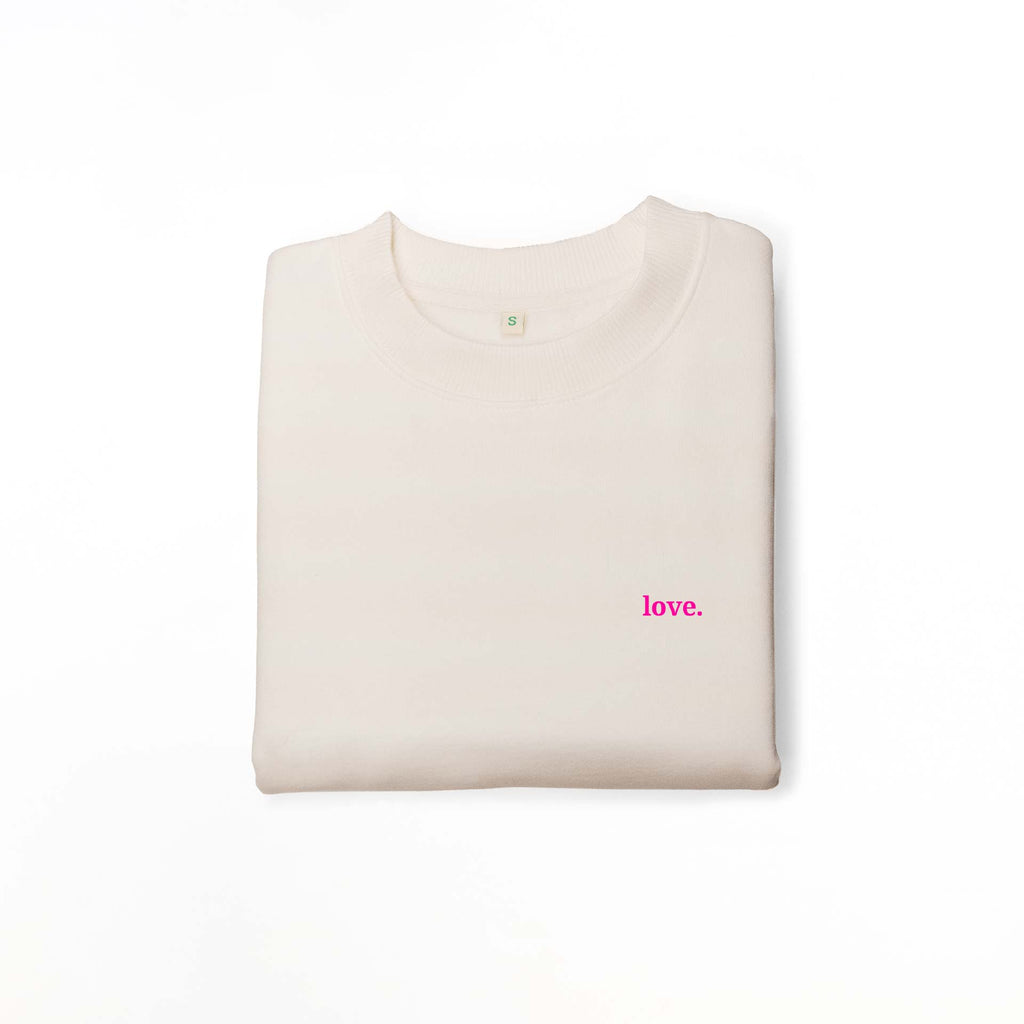 Nachhaltiges Damen Sweatshirt Drop-Shoulder love