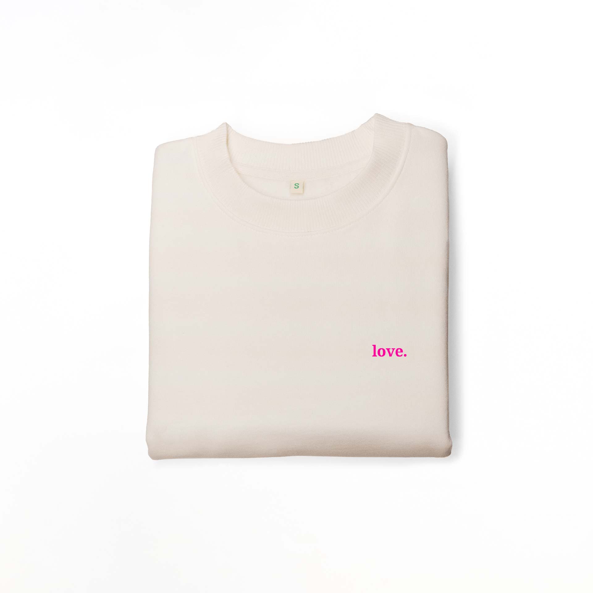 Nachhaltiges Damen Sweatshirt Drop-Shoulder love