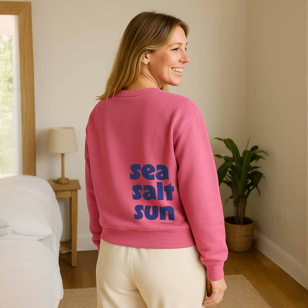 Oversize Damen Sweatshirt sea salt sun