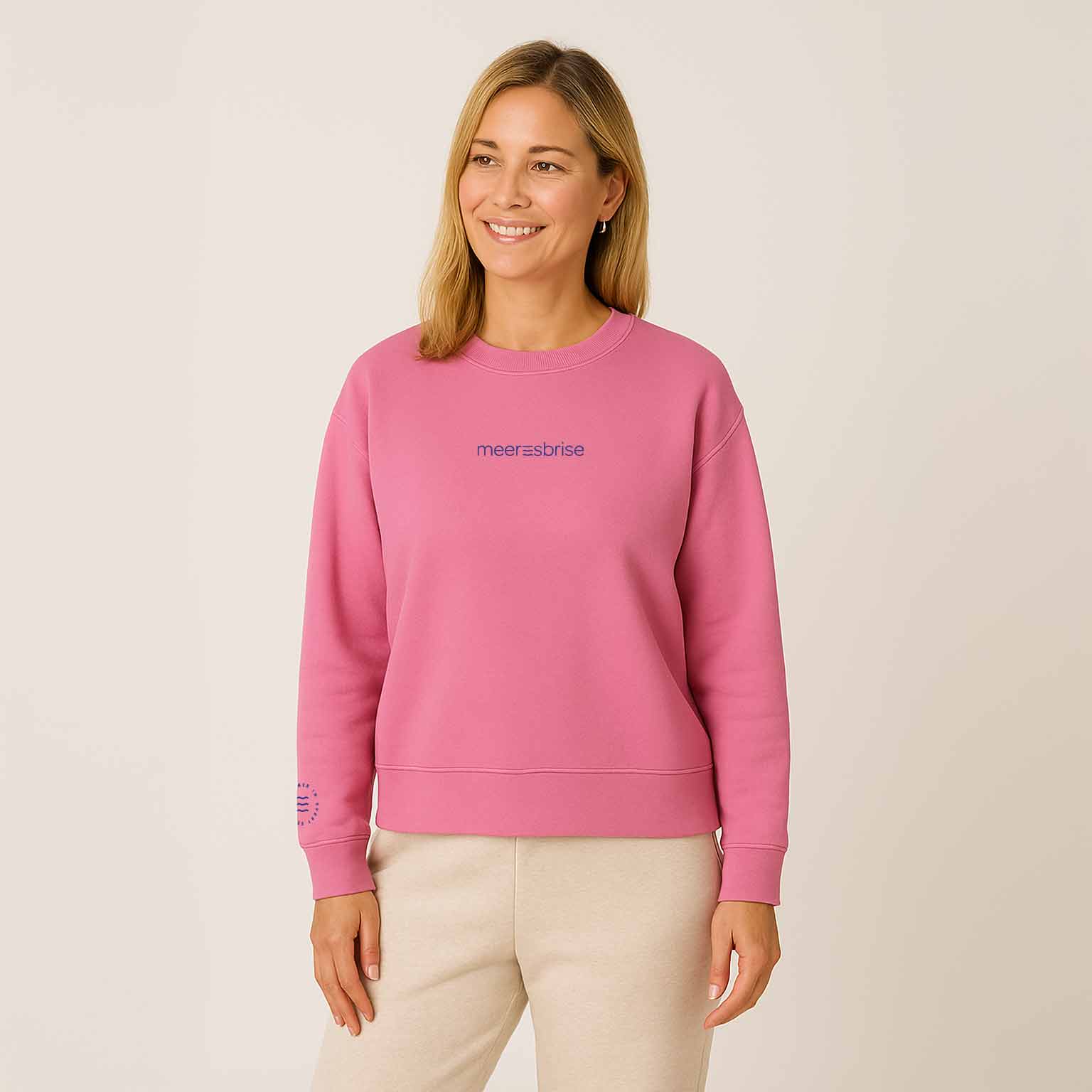Oversize Damen Sweatshirt sea salt sun