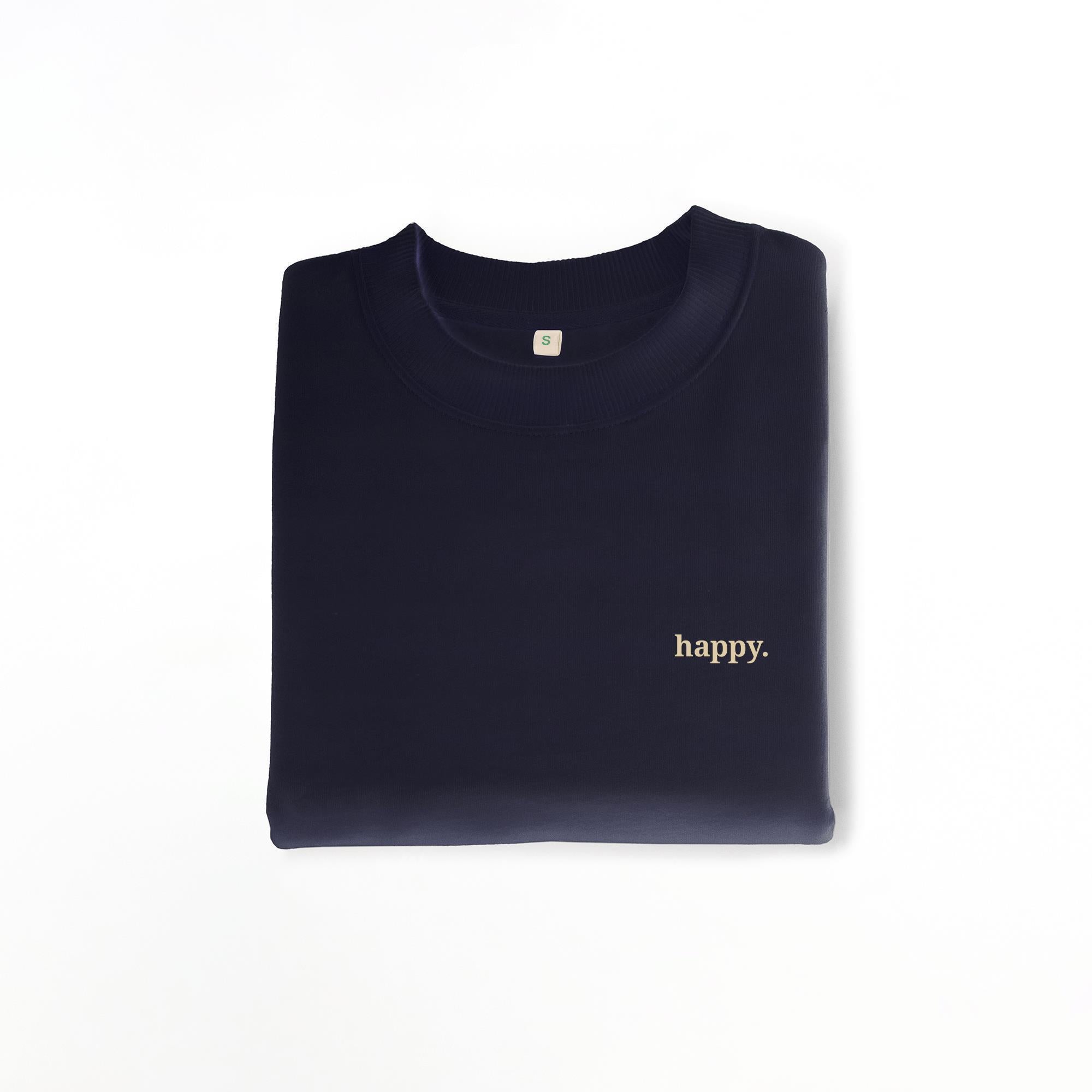 Nachhaltiges Damen Sweatshirt Drop-Shoulder happy