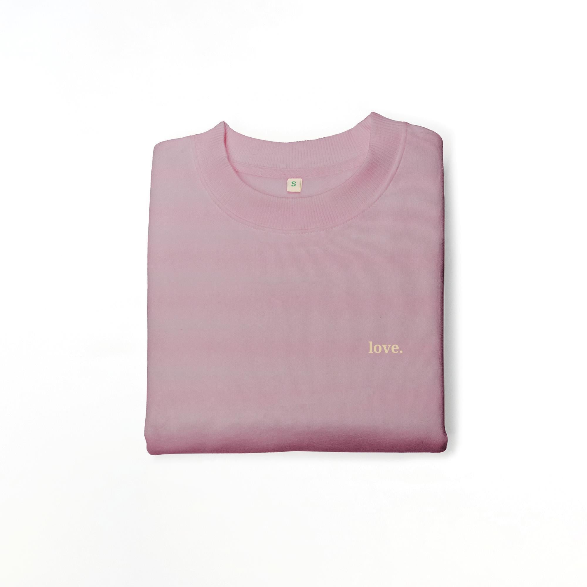 Nachhaltiges Damen Sweatshirt Drop-Shoulder love