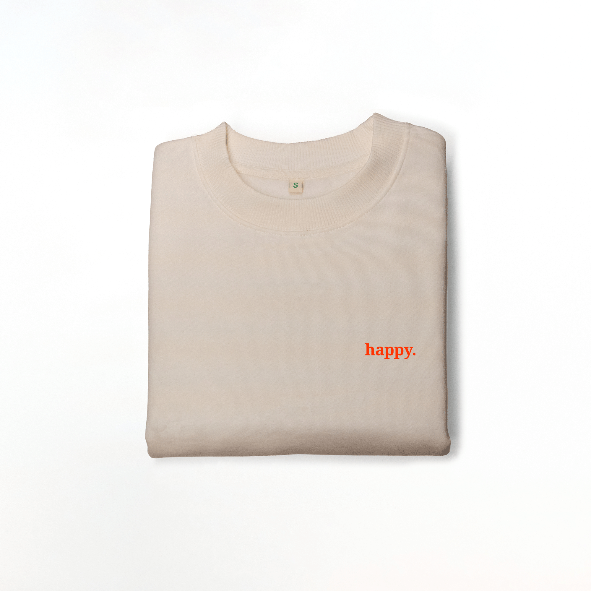 Nachhaltiges Damen Sweatshirt Drop-Shoulder happy