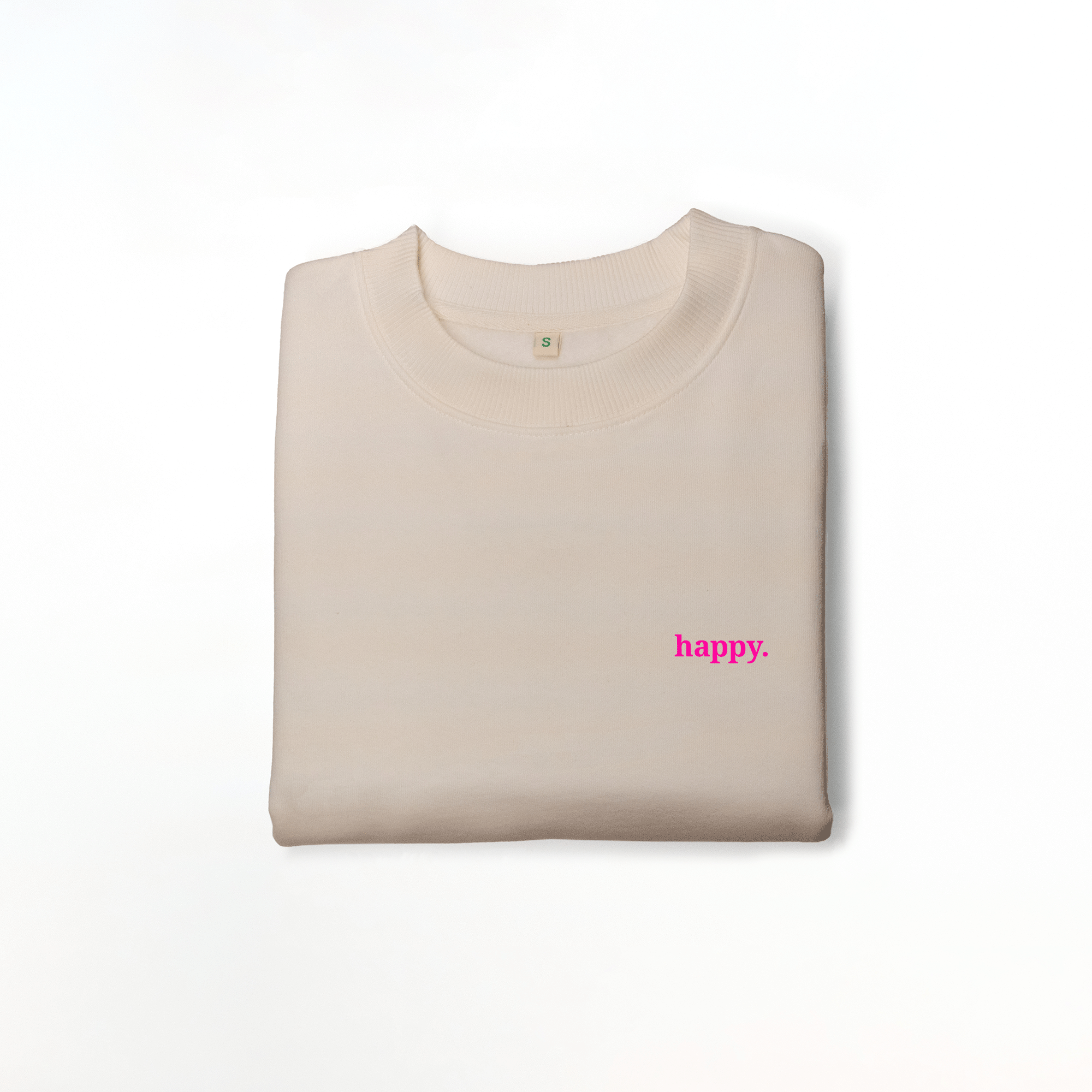 Nachhaltiges Damen Sweatshirt Drop-Shoulder happy