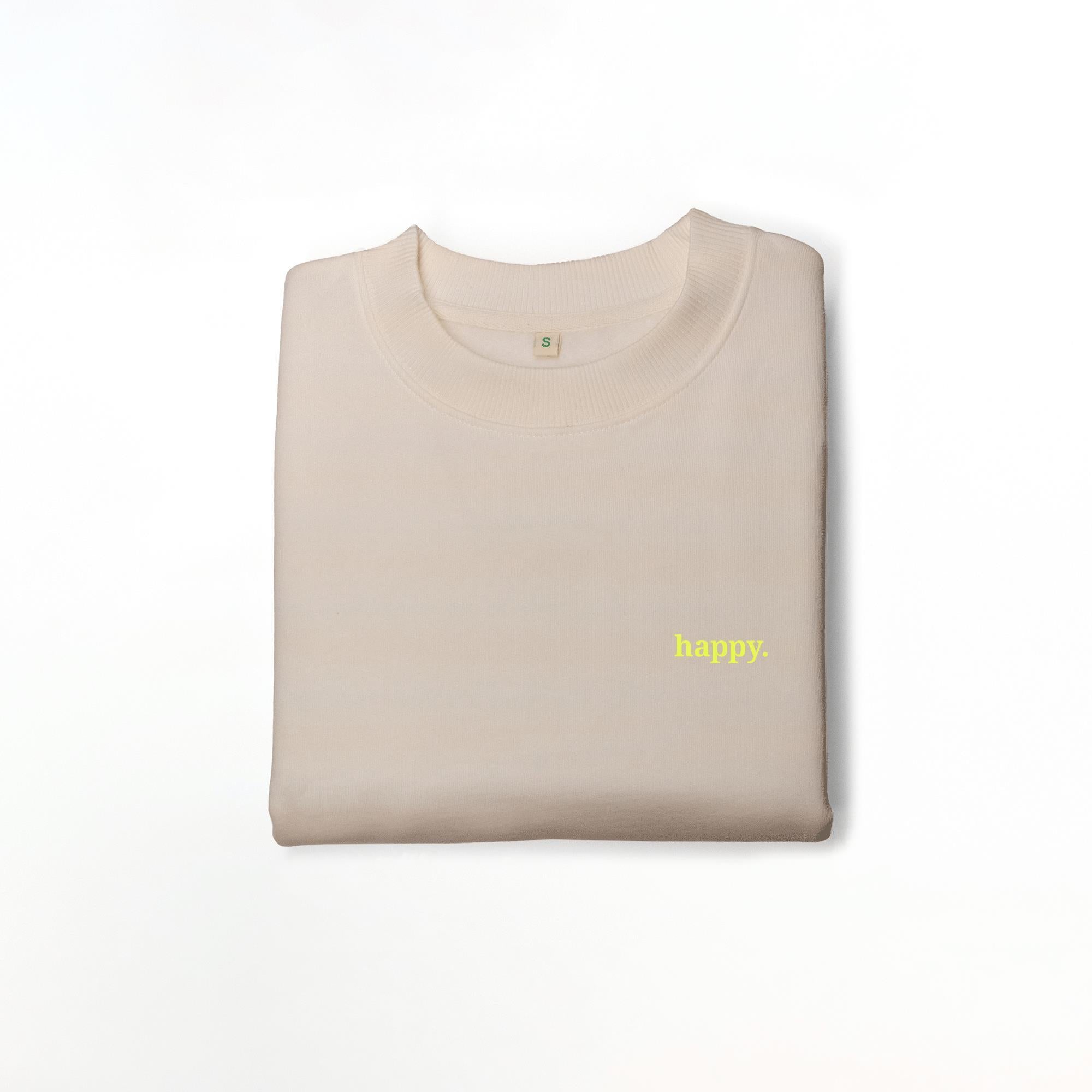 Nachhaltiges Damen Sweatshirt Drop-Shoulder happy