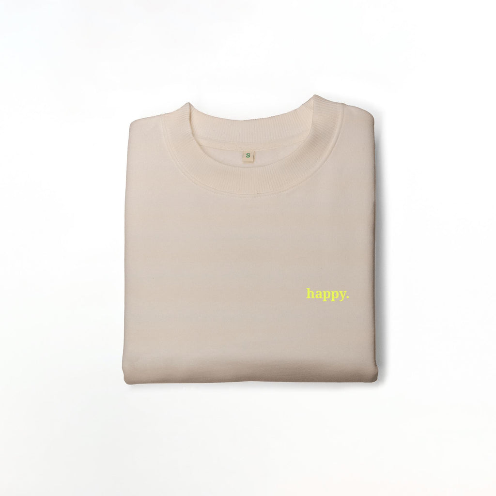 Nachhaltiges Damen Sweatshirt Drop-Shoulder happy