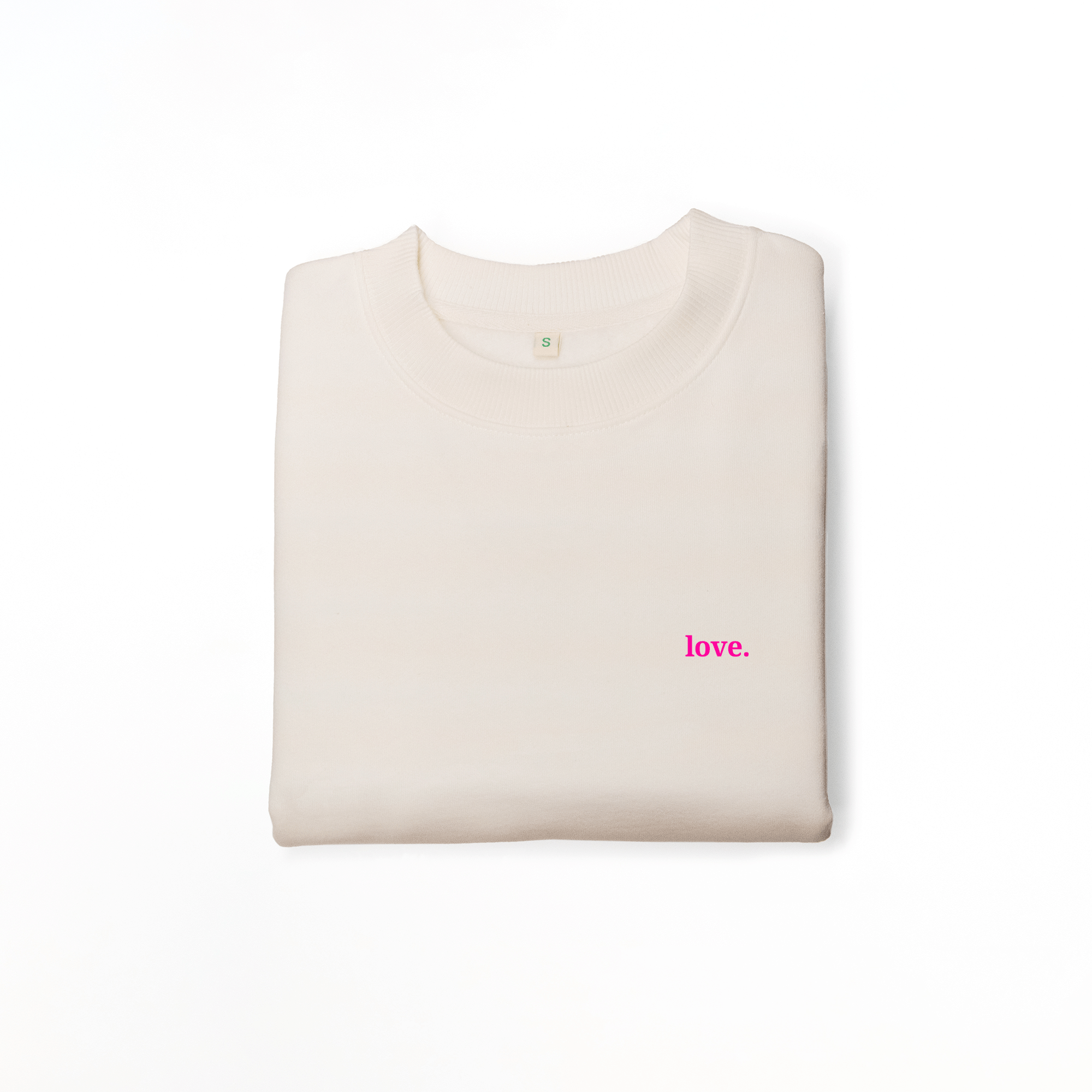 Nachhaltiges Damen Sweatshirt Drop-Shoulder love