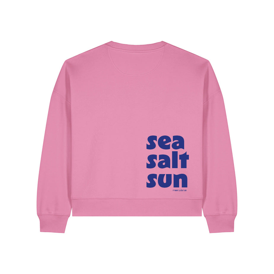 Oversize Damen Sweatshirt sea salt sun