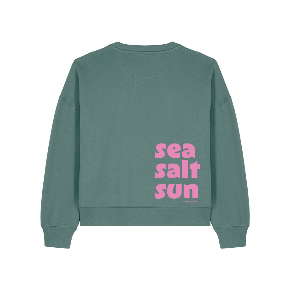 Oversize Damen Sweatshirt sea salt sun