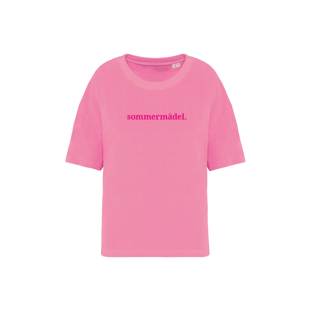 Frottee Damen Shirt sommermädel