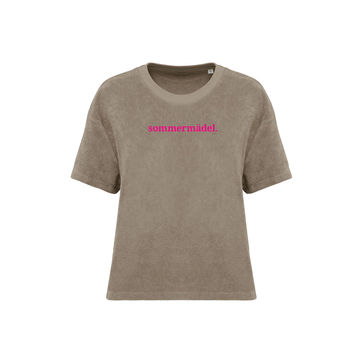 Frottee Damen Shirt sommermädel