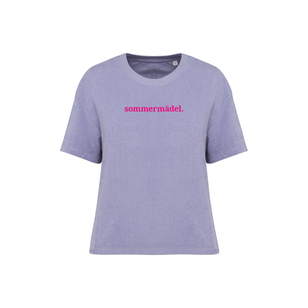 Frottee Damen Shirt sommermädel