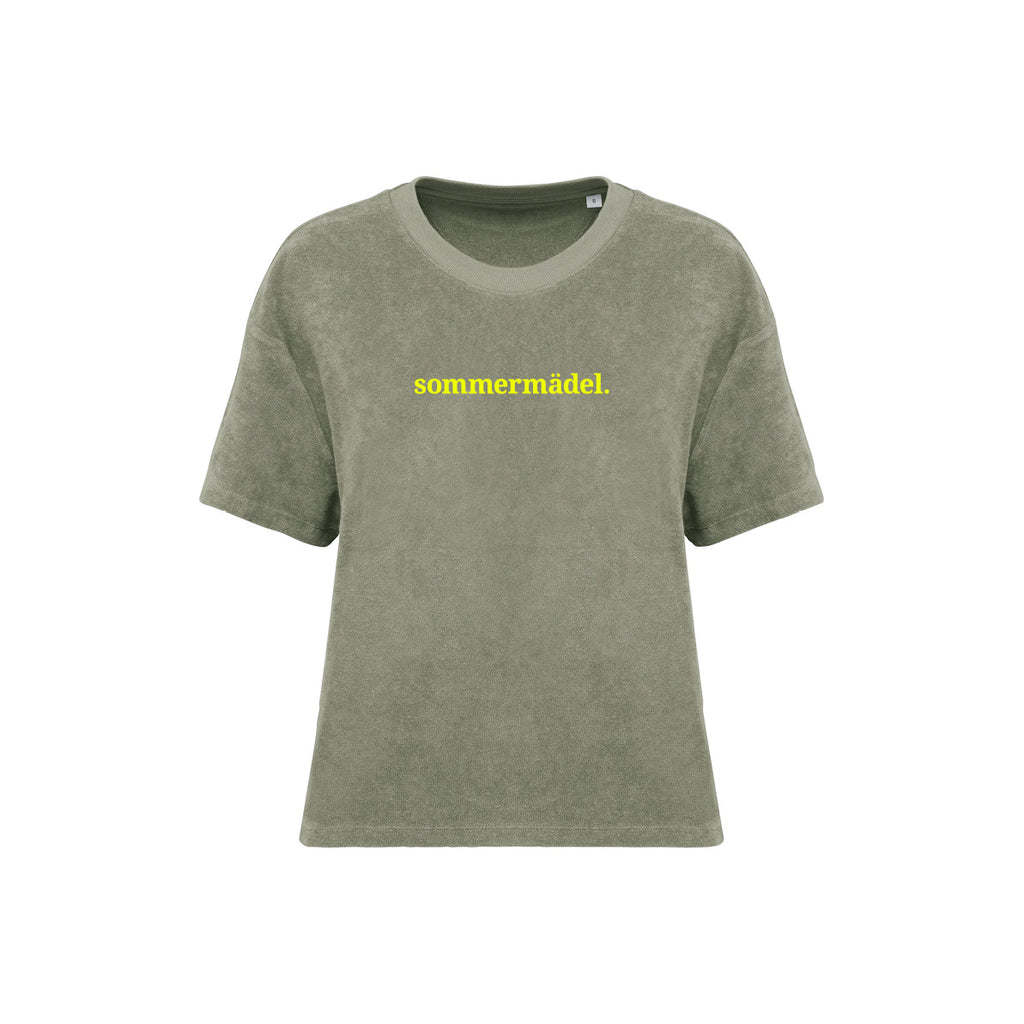 Frottee Damen Shirt sommermädel