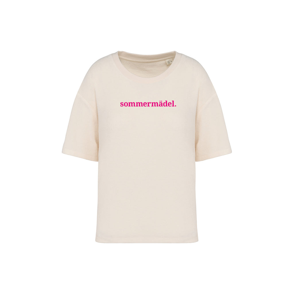 Frottee Damen Shirt sommermädel