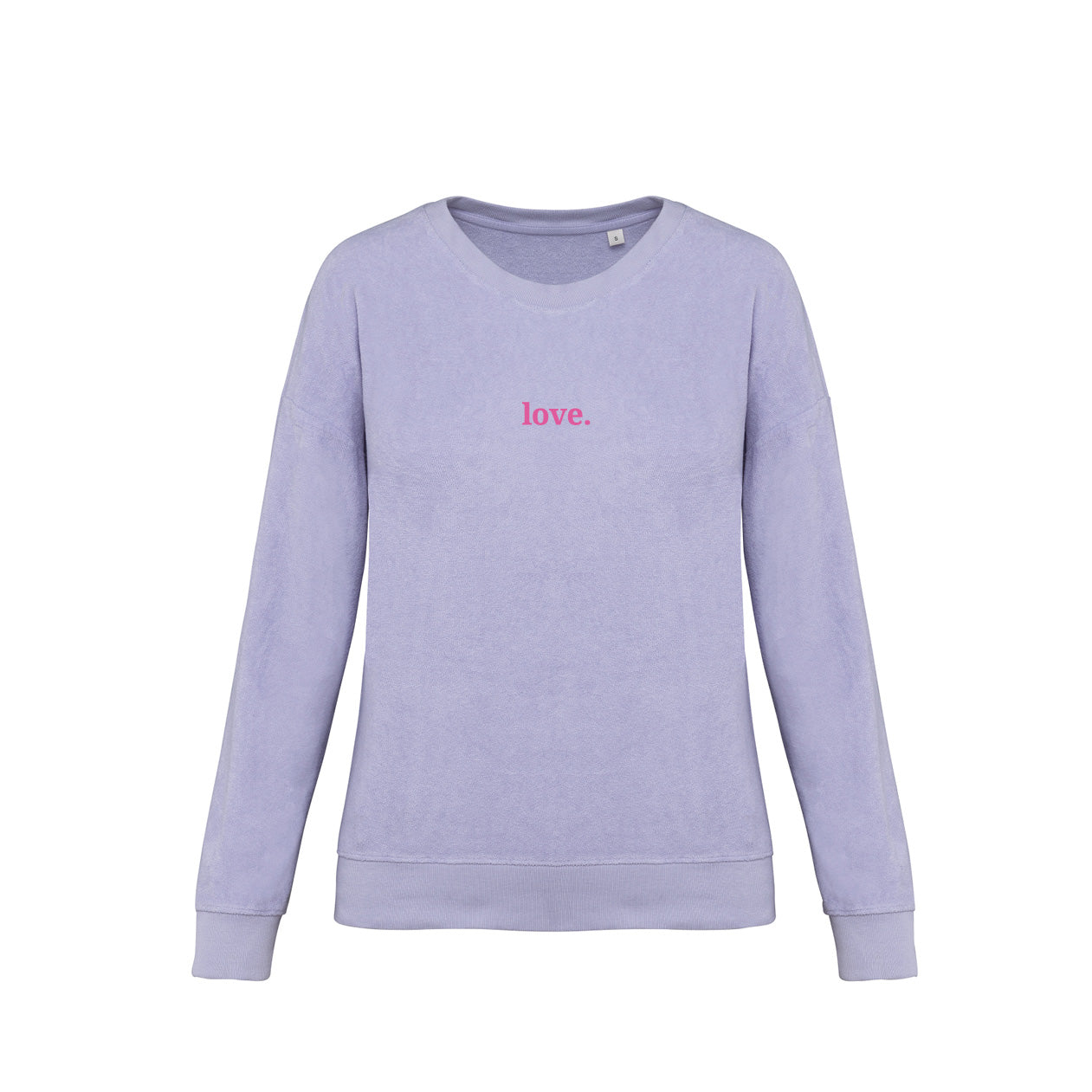 Frottee Damen Longsleeve love