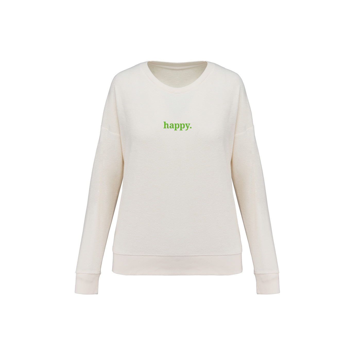 Frottee Damen Longsleeve happy