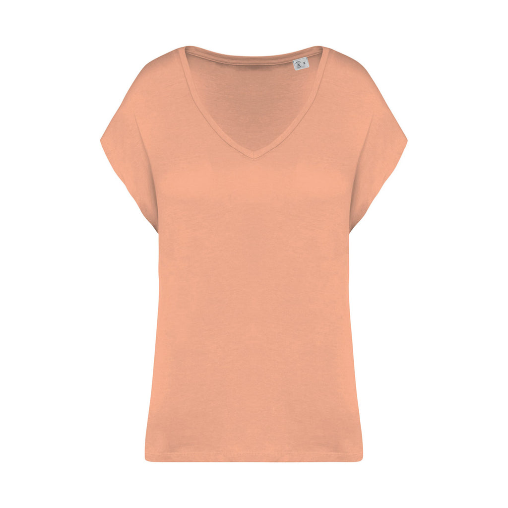 Loose Fit Damen V-Shirt