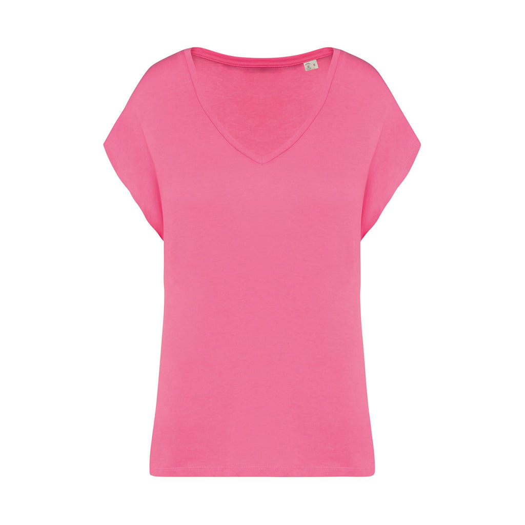 Loose Fit Damen V-Shirt
