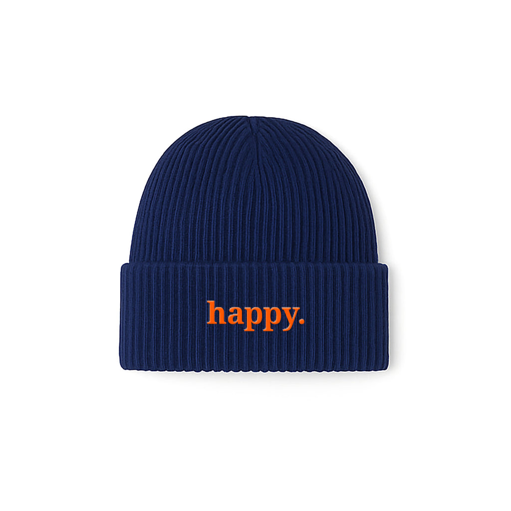meeresbrise Organic Oversized Beanie happy