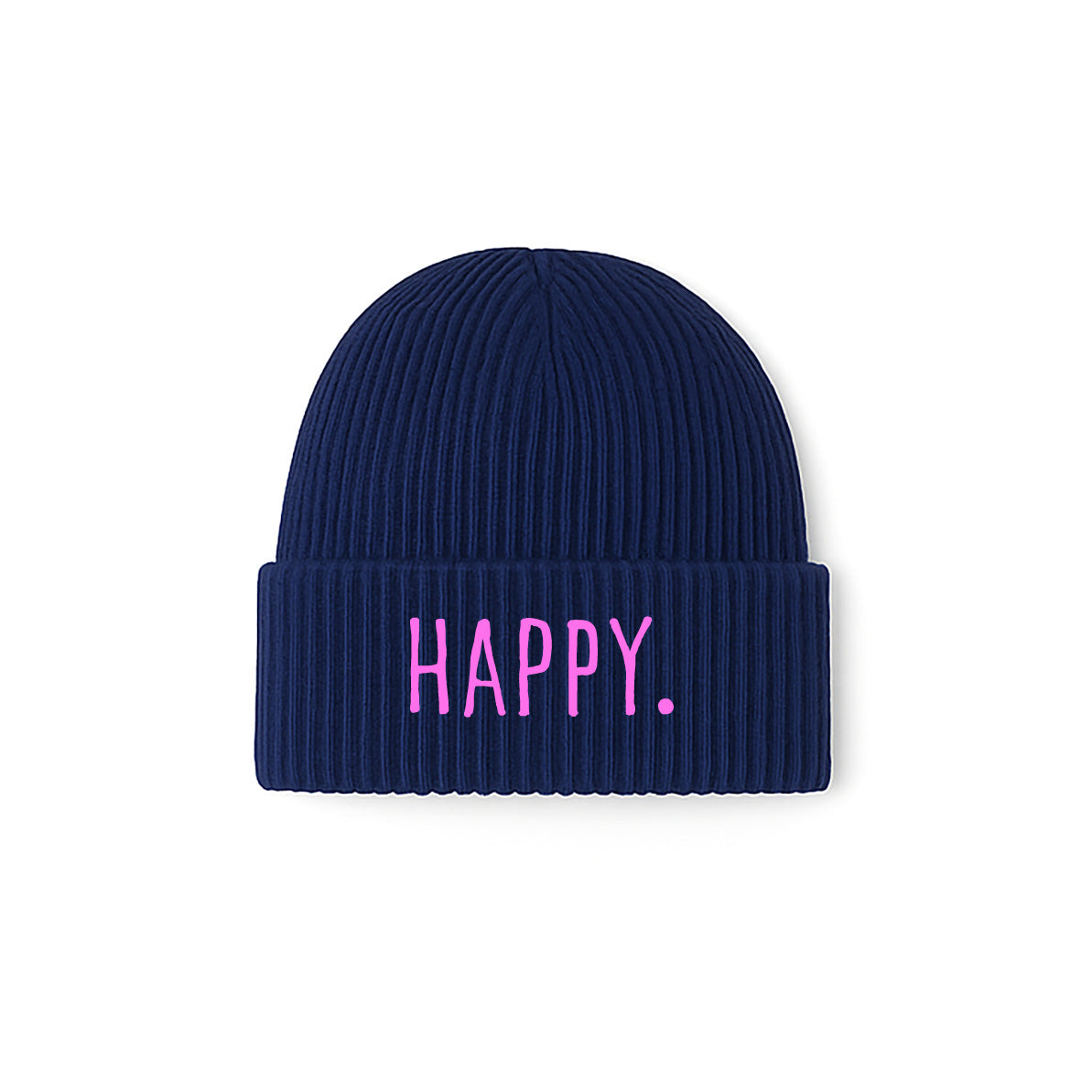 meeresbrise Organic Oversized Beanie HAPPY