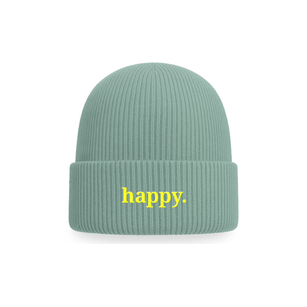Colorful Soft Beanie happy
