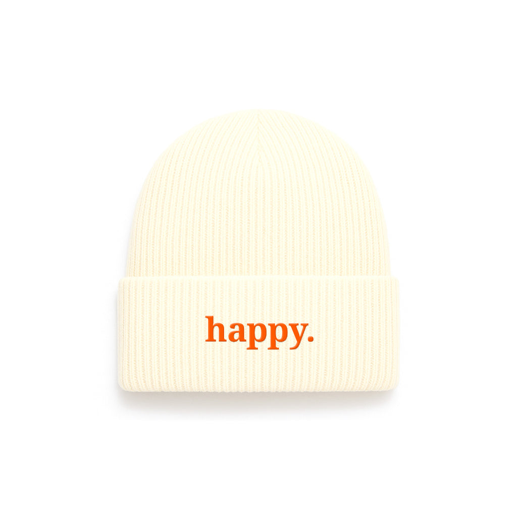 Colorful Soft Beanie happy