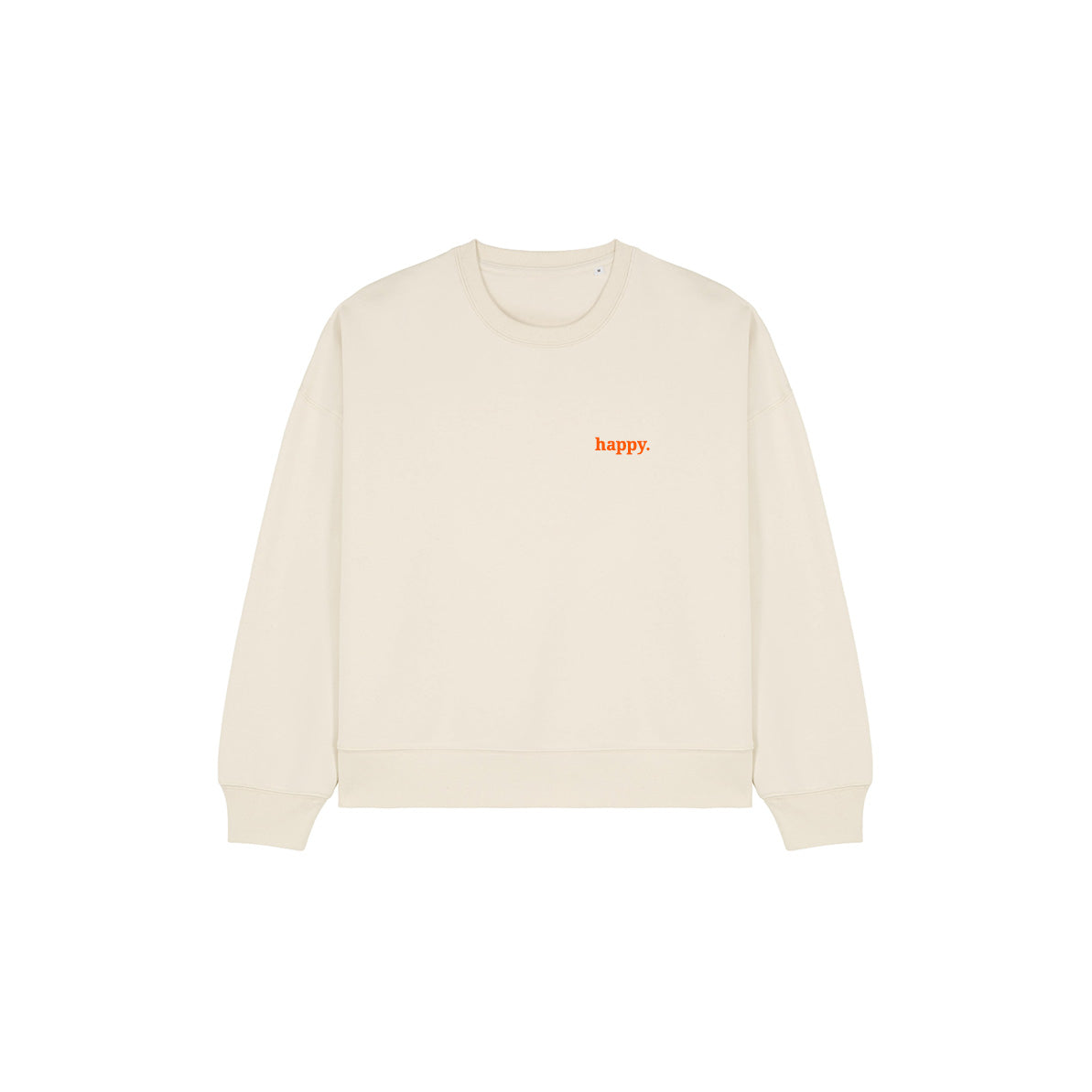 Oversize Damen Sweatshirt happy