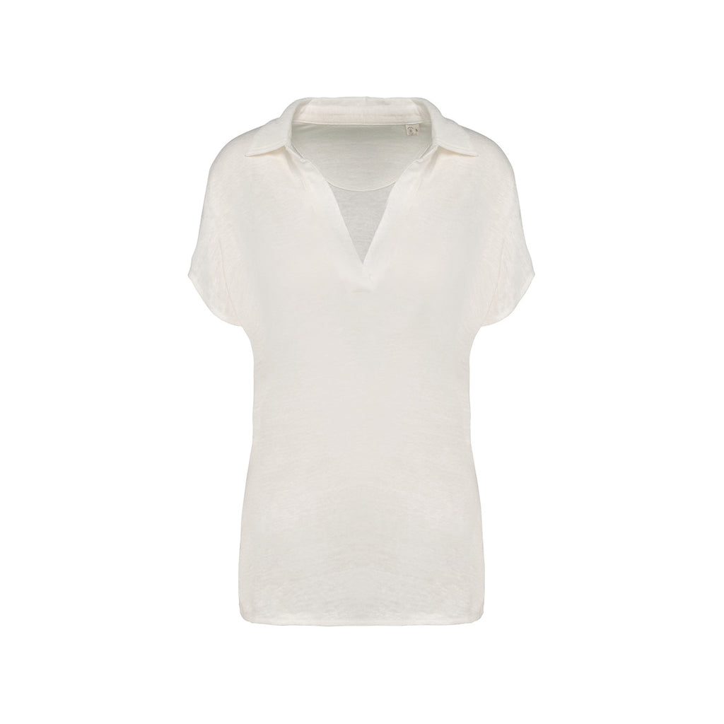 Damen Polo aus Leinen