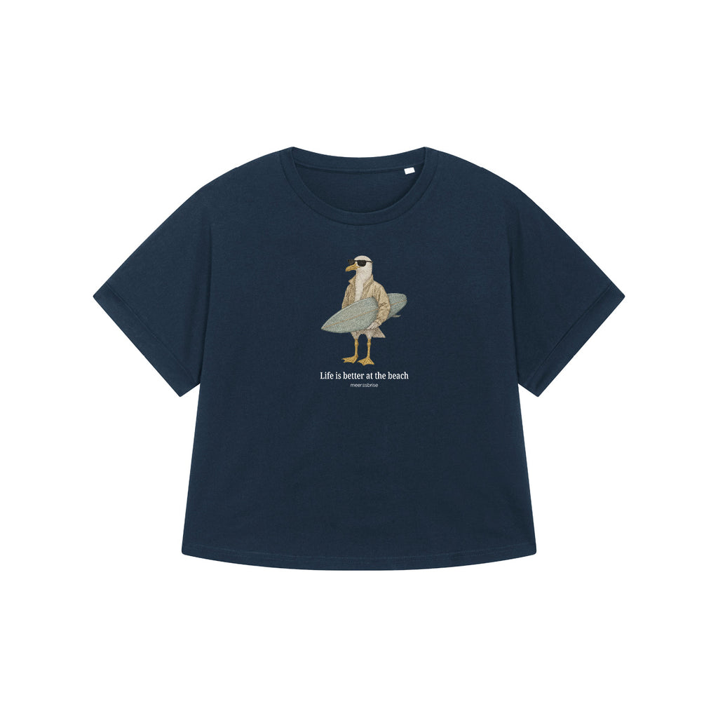 Oversize Damen Shirt Möwe