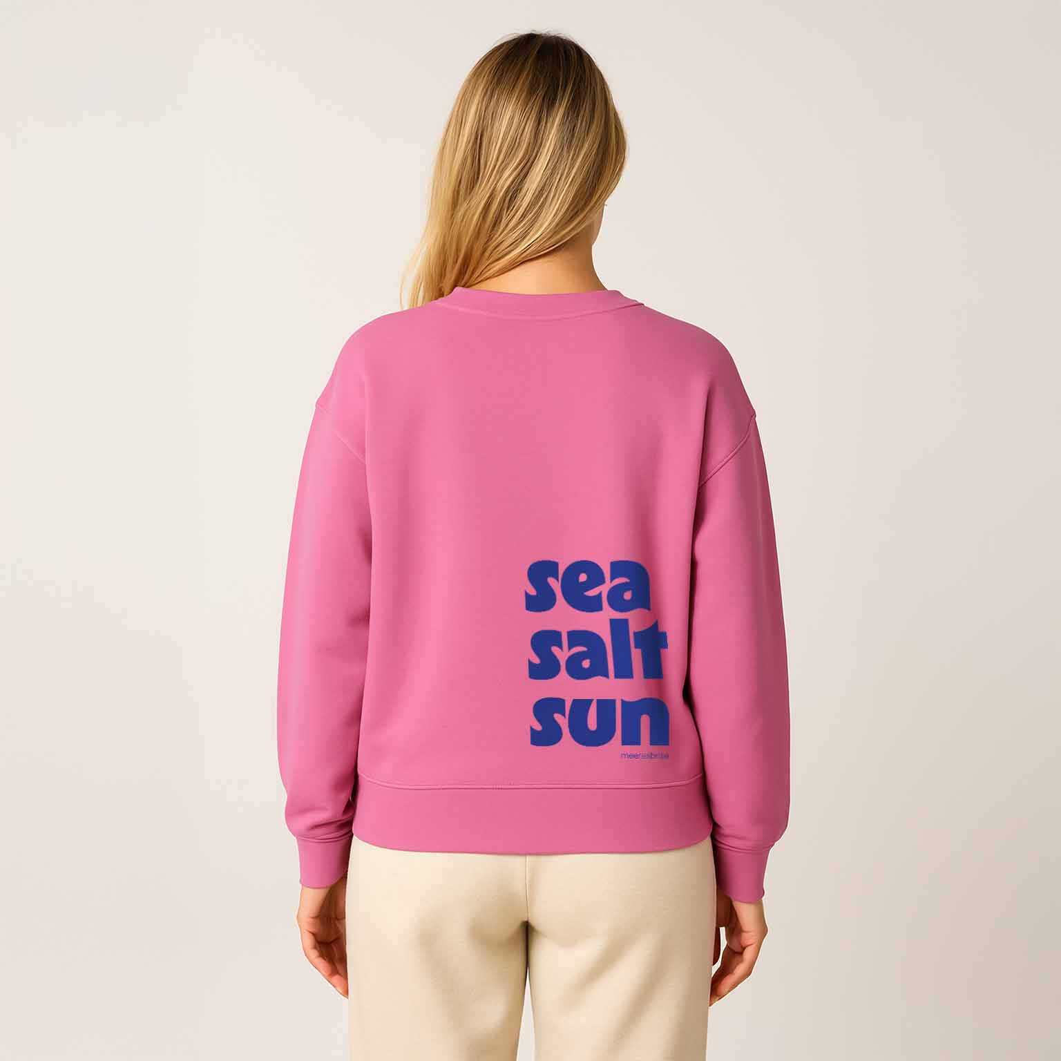 Oversize Damen Sweatshirt sea salt sun