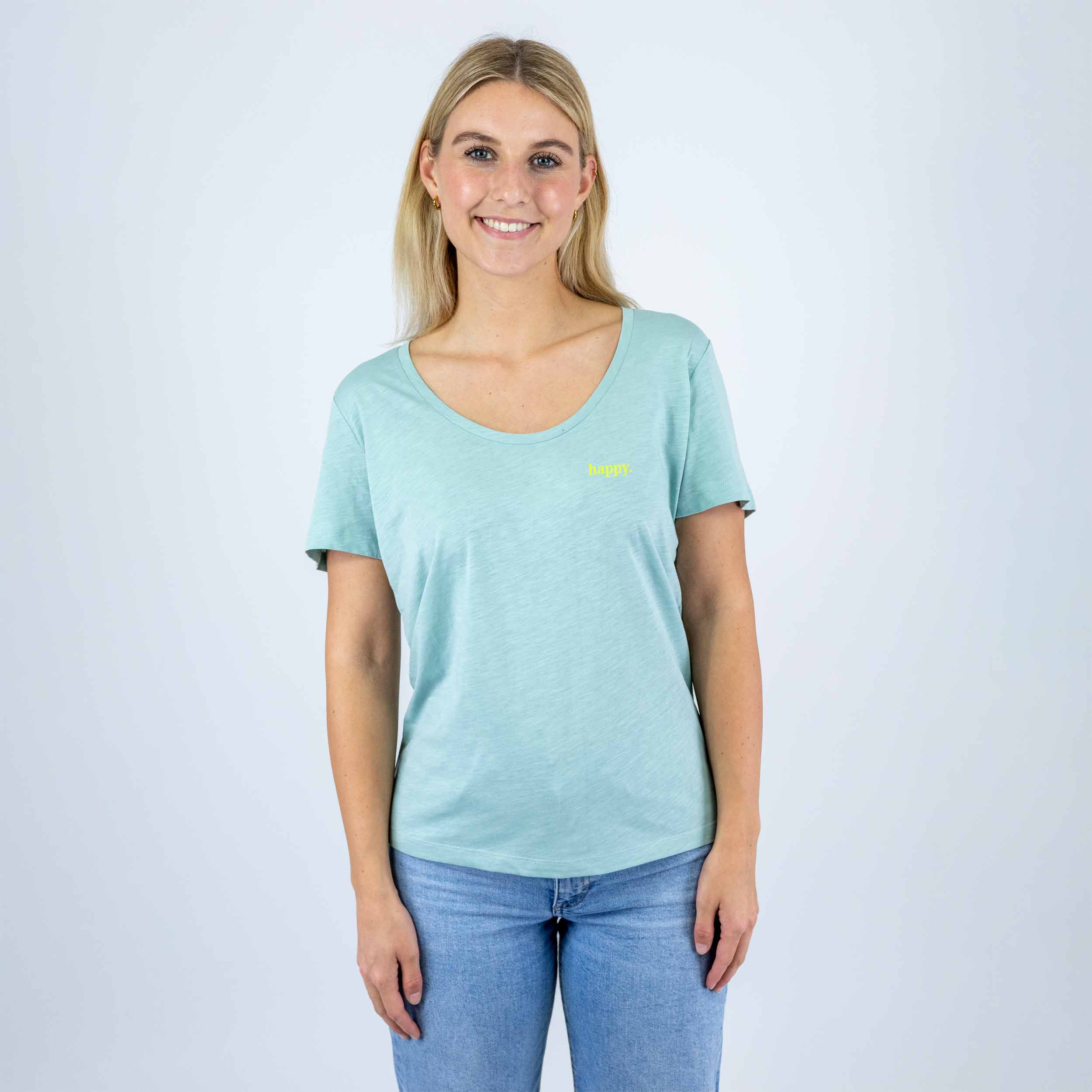 Leichtes Damen Shirt happy