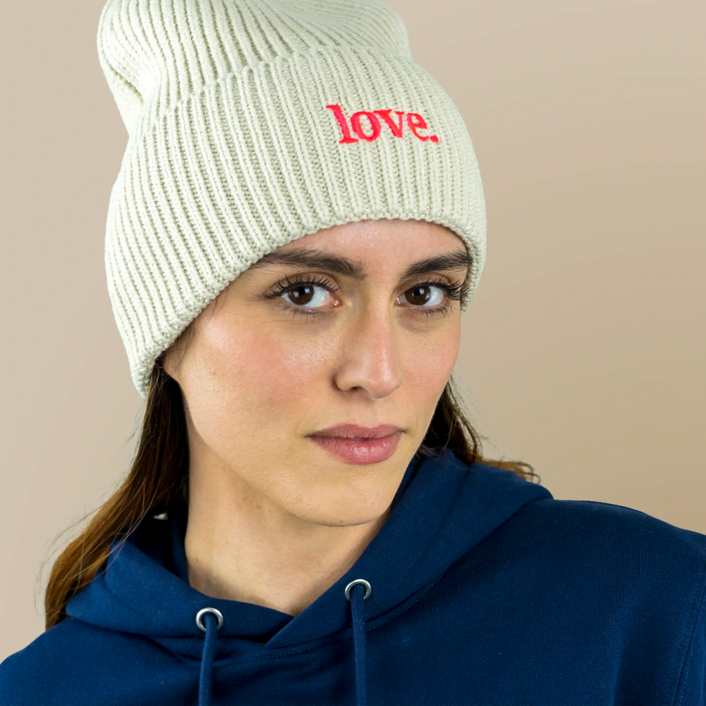 meeresbrise Organic Oversized Beanie love