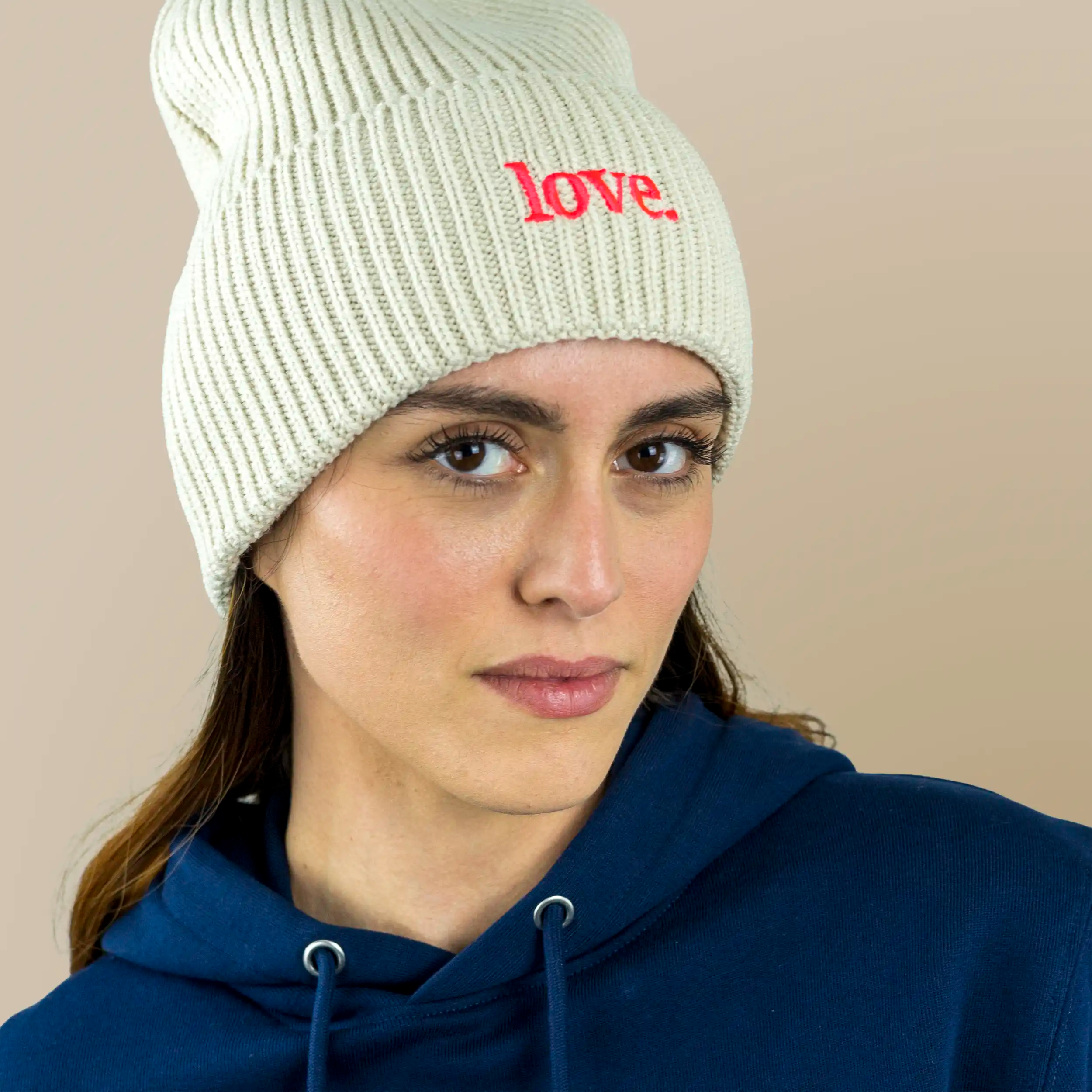 meeresbrise Organic Oversized Beanie love