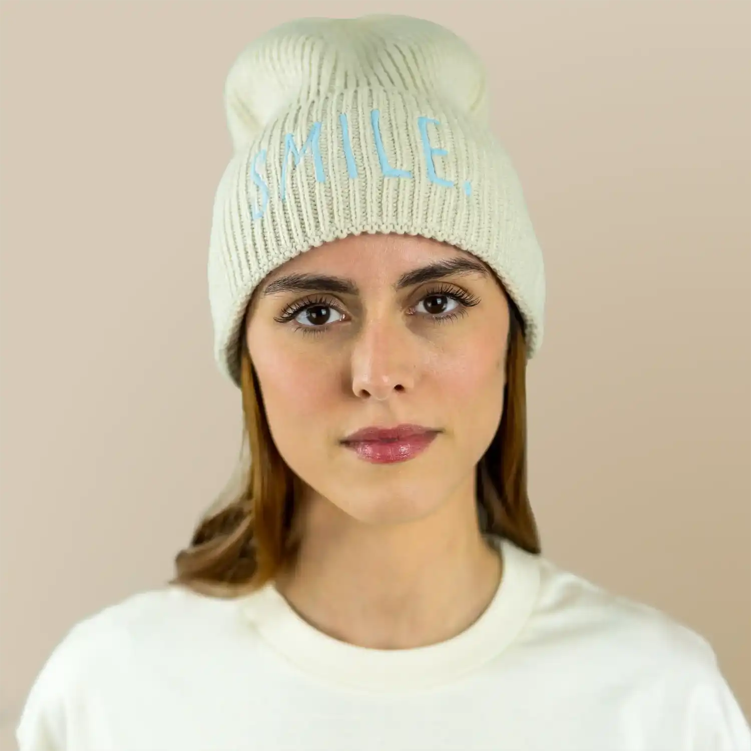 meeresbrise Organic Oversized Beanie SMILE