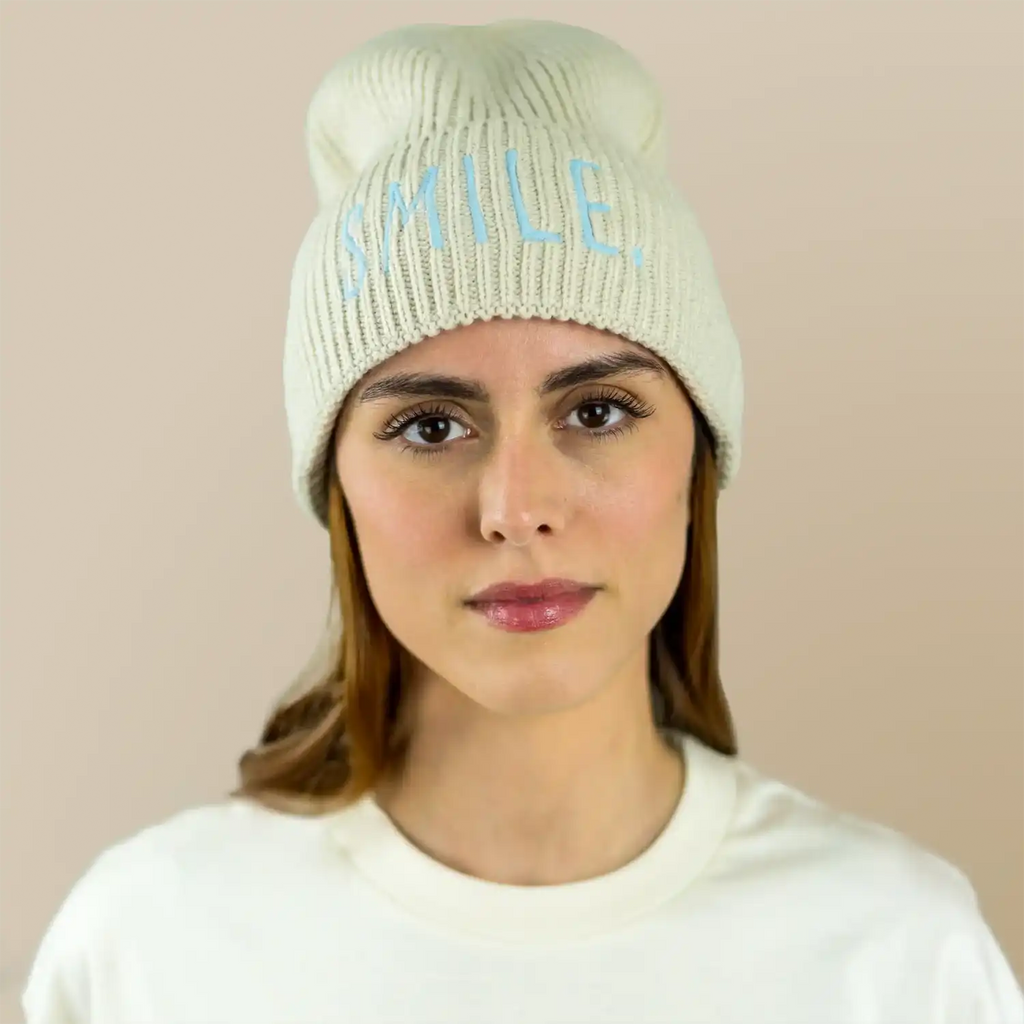 meeresbrise Organic Oversized Beanie SMILE