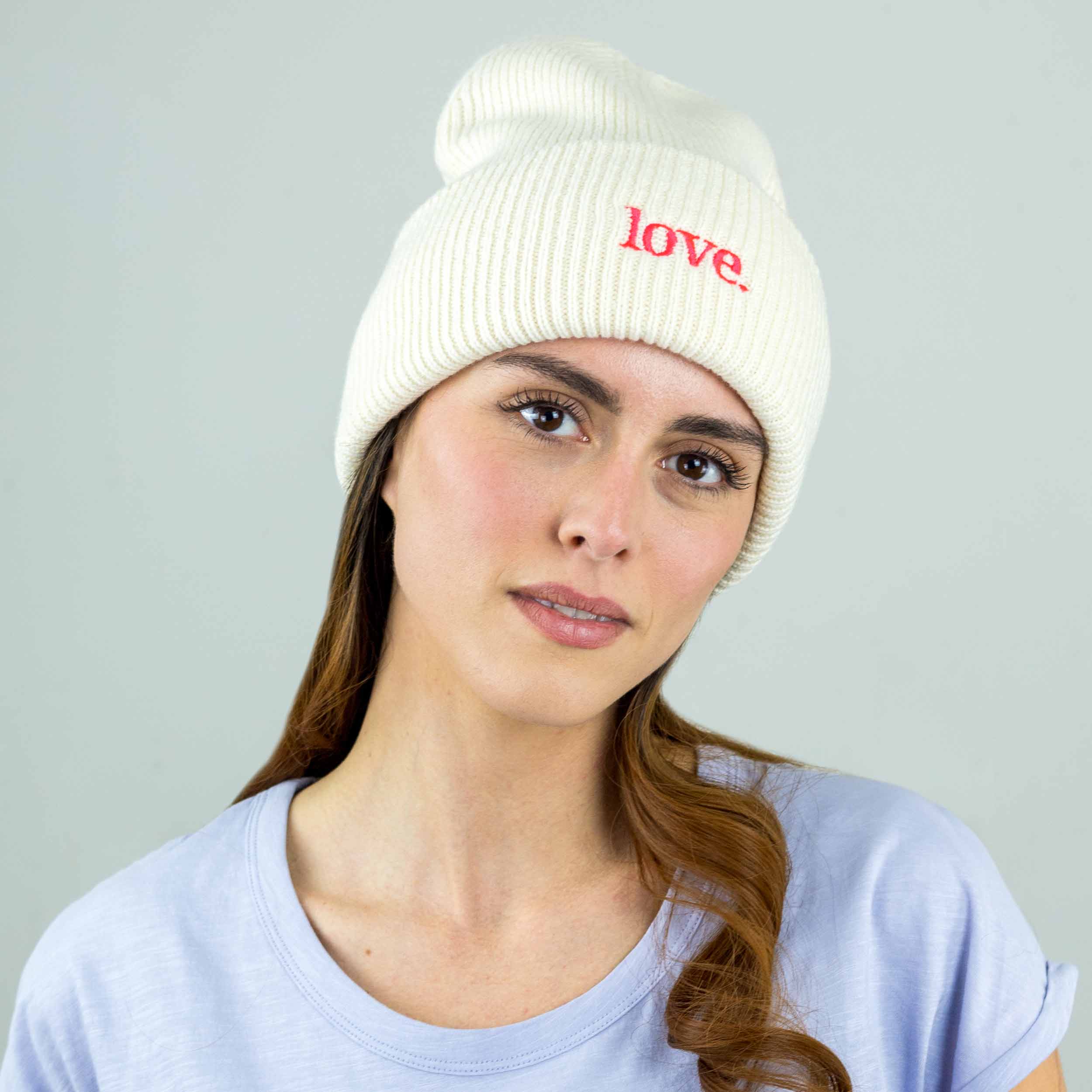 Colorful Soft Beanie love