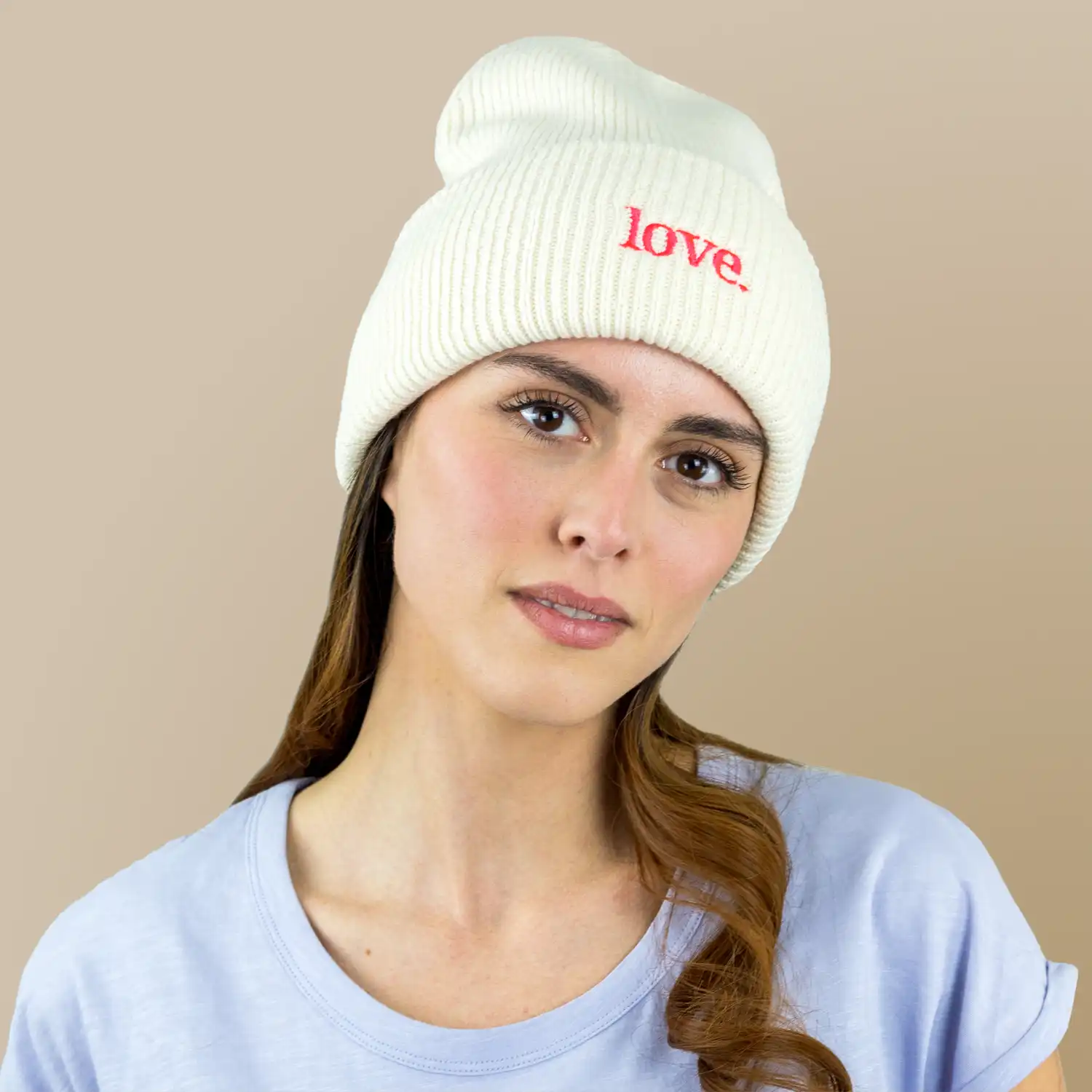 Colorful Soft Beanie love