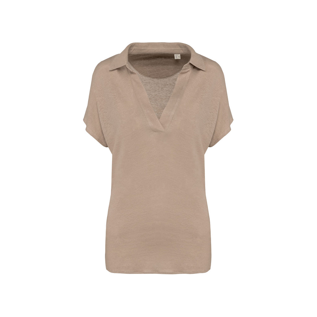 Damen Polo aus Leinen
