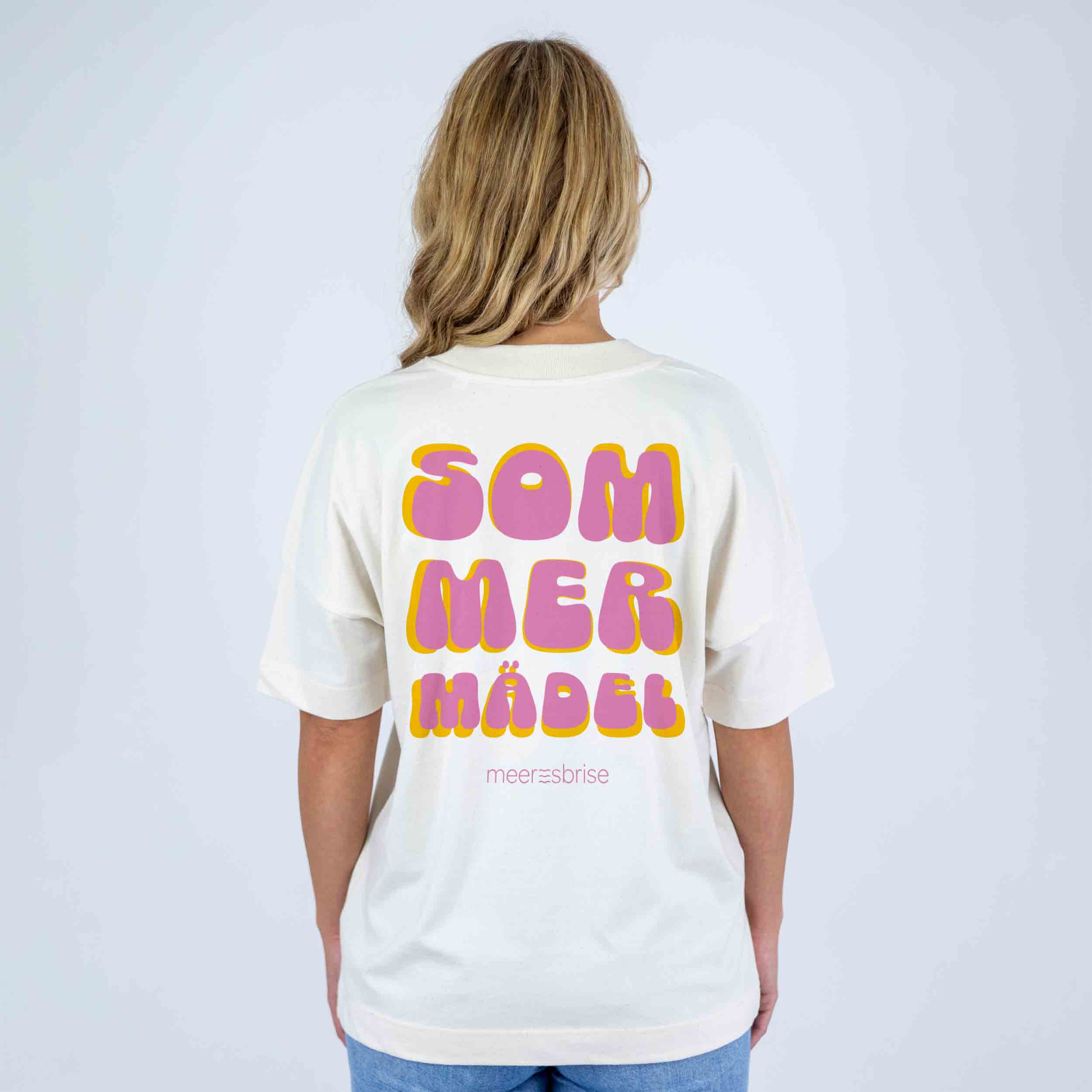 Oversize Damen Shirt sommermädel backprint