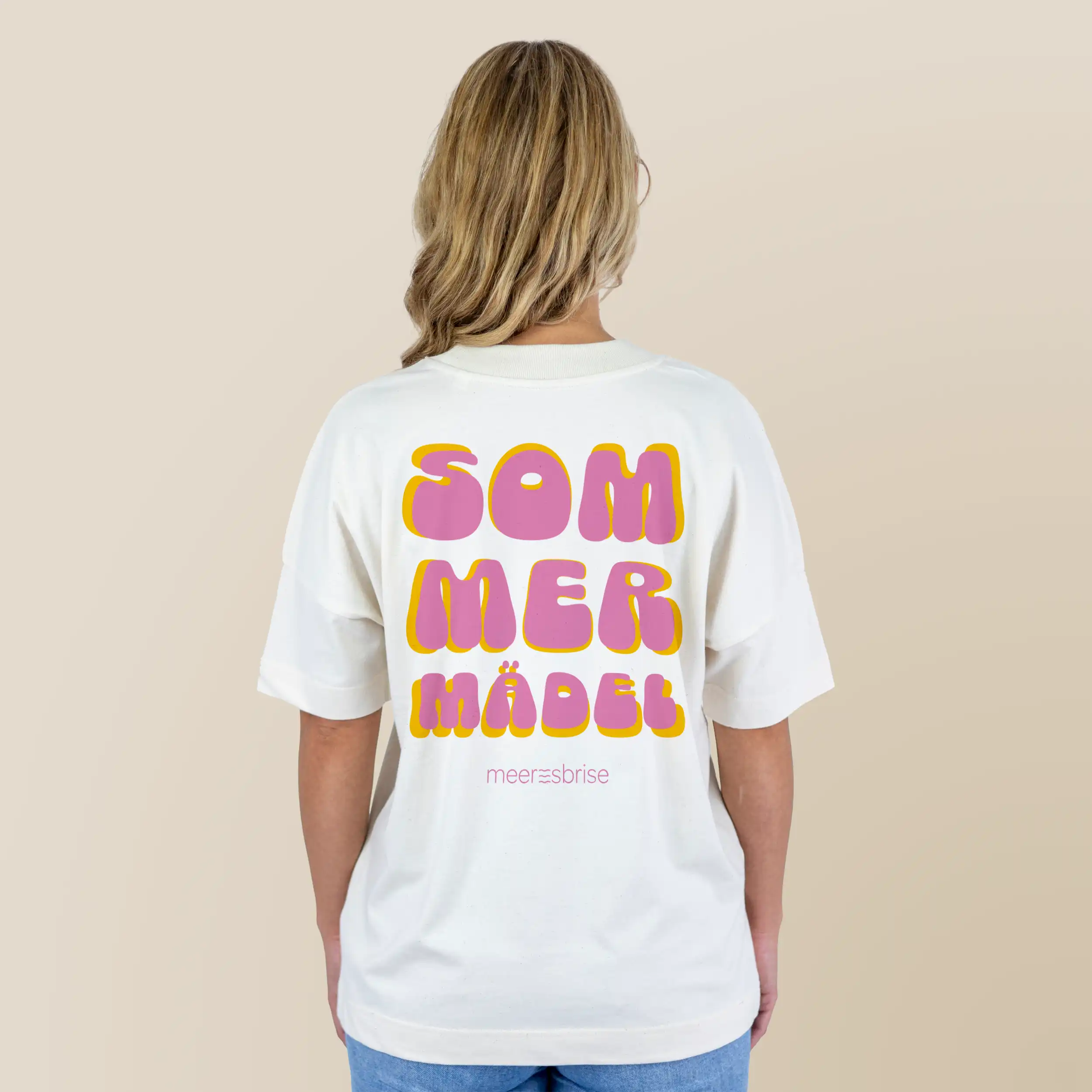 Oversize Damen Shirt sommermädel backprint