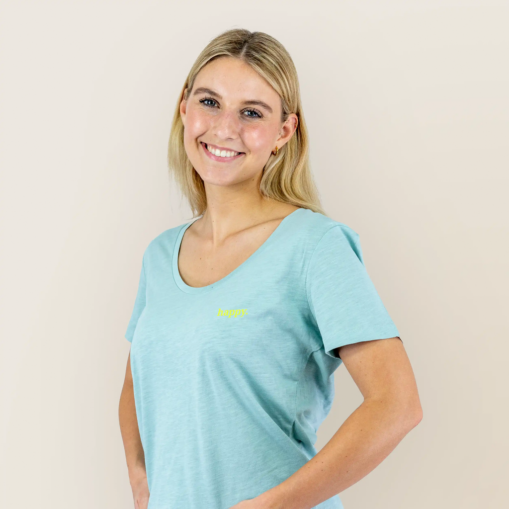 Leichtes Damen Shirt happy