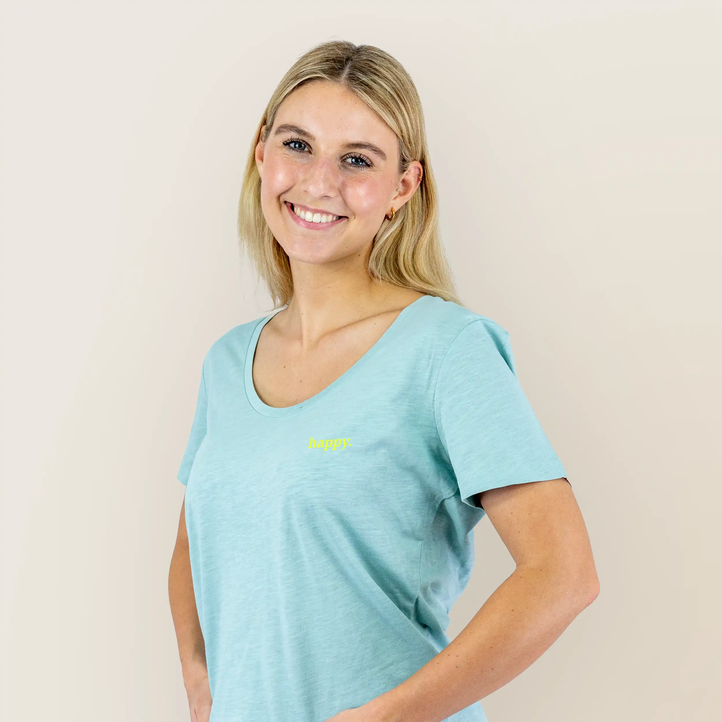 Leichtes Damen Shirt happy