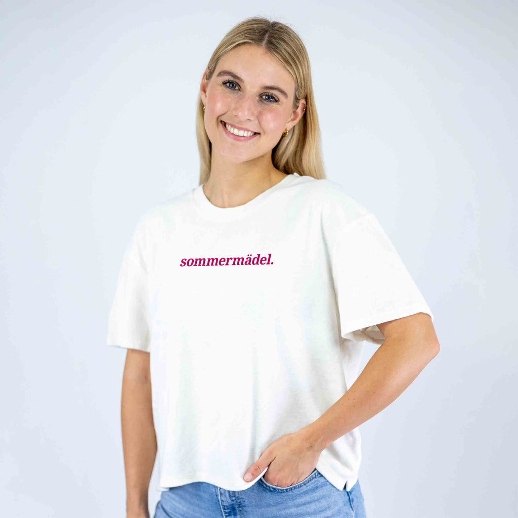 Frottee Damen Shirt sommermädel