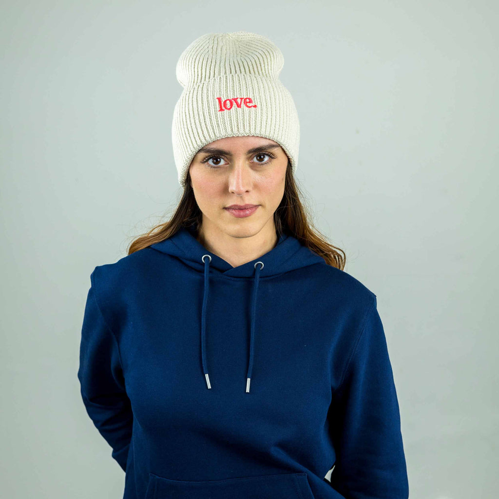 meeresbrise Organic Oversized Beanie love