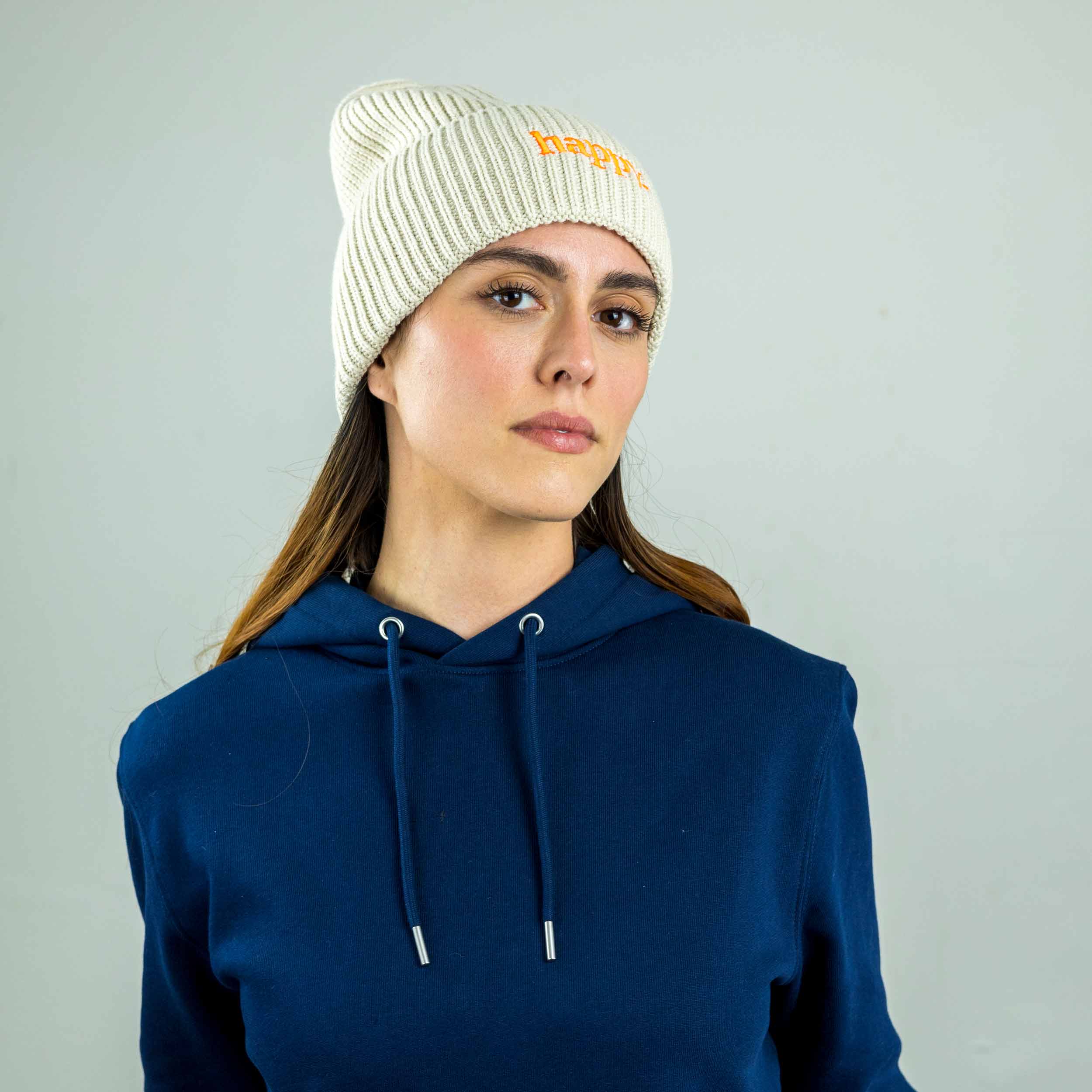 meeresbrise Organic Oversized Beanie happy