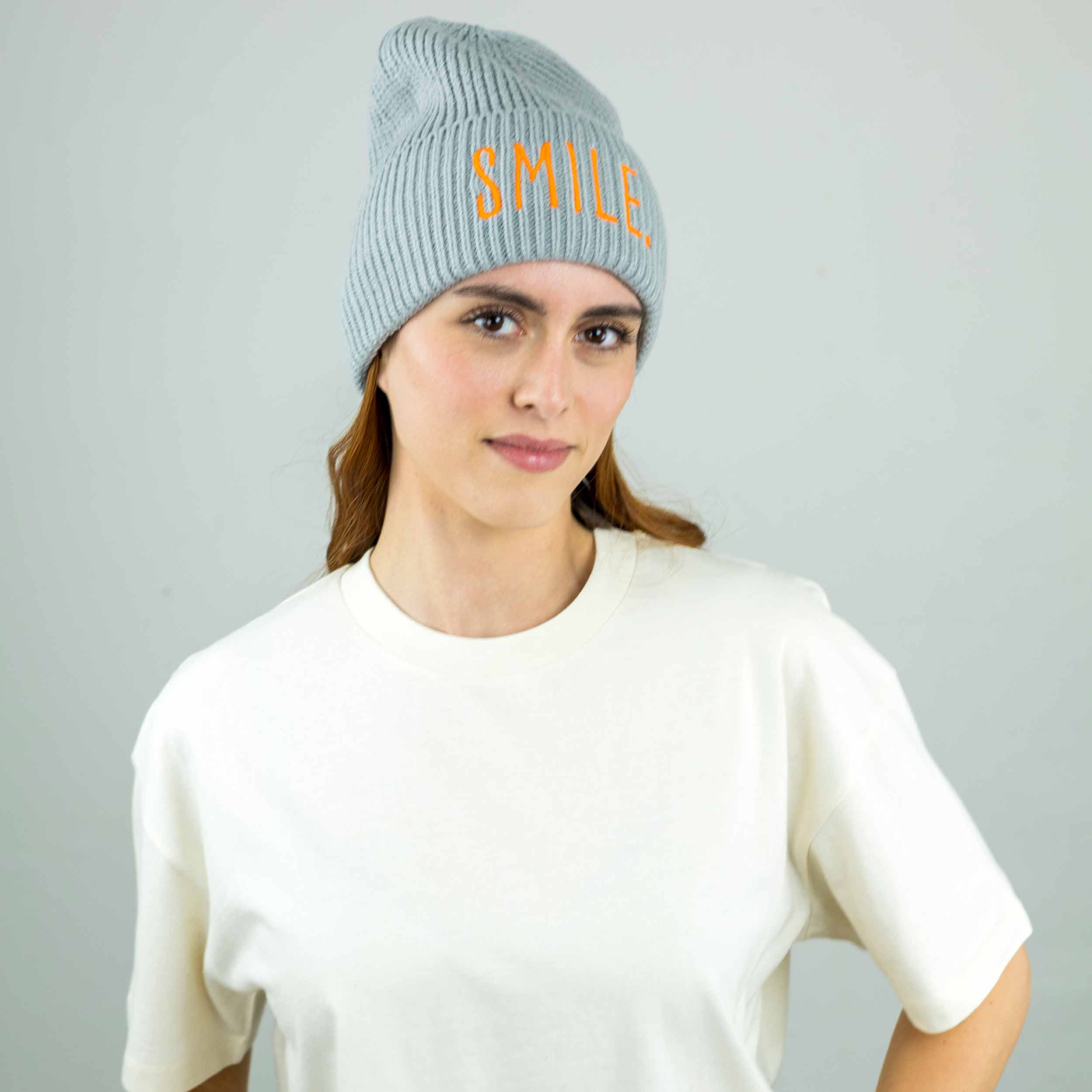 meeresbrise Organic Oversized Beanie SMILE