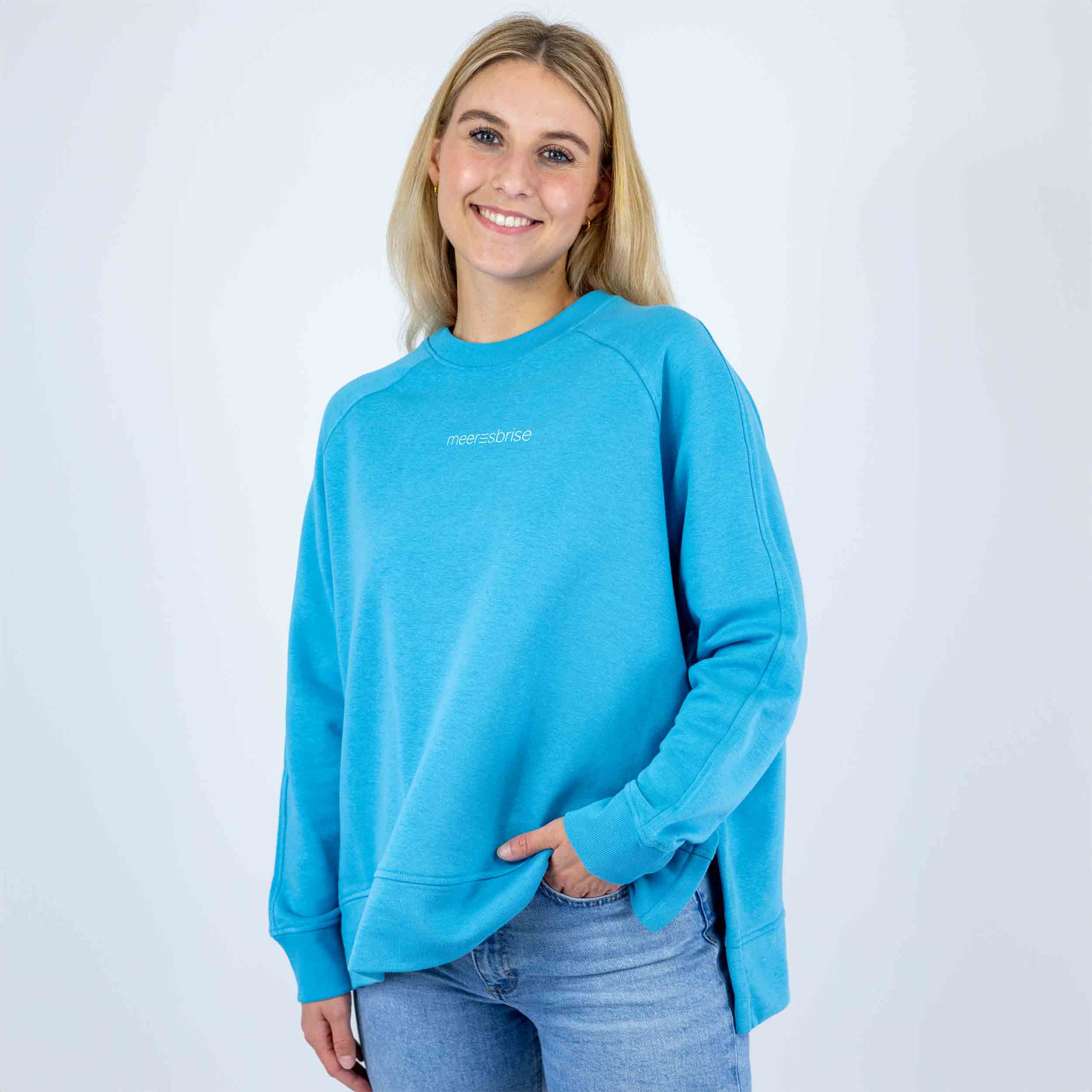 Sweatshirt Sidecut sommermädel backprint Puff